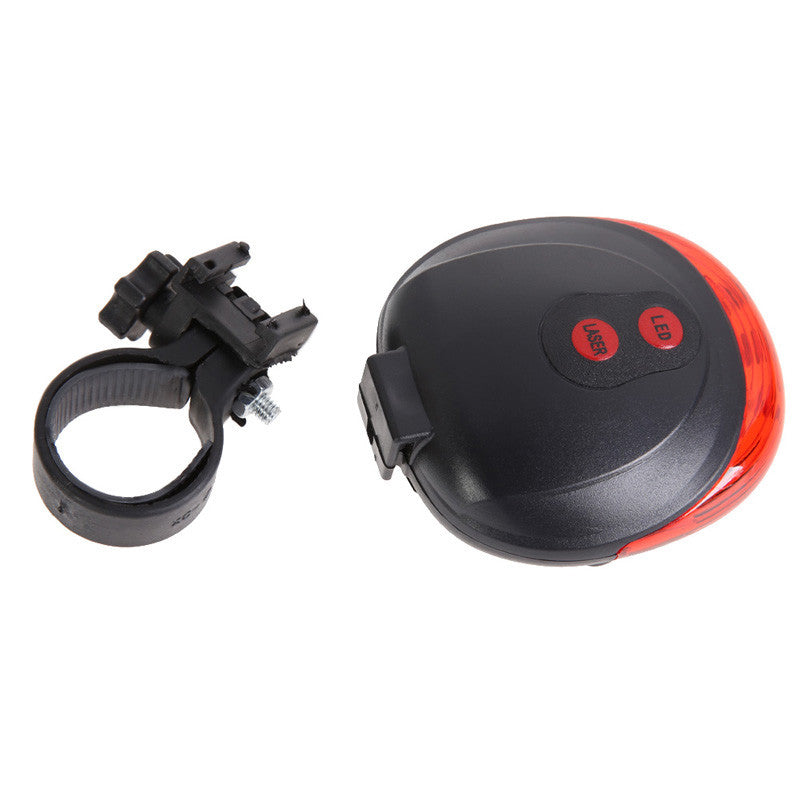 Waterproof 5 LED, 2 Laser Cycling Safety Tail Light