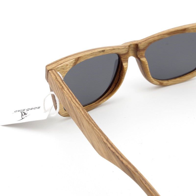 BOBO BIRD Wood Sunglasses Brand Designer brown wooden sunglasses Style Square SunGlasses Gafas Oculos Masculino