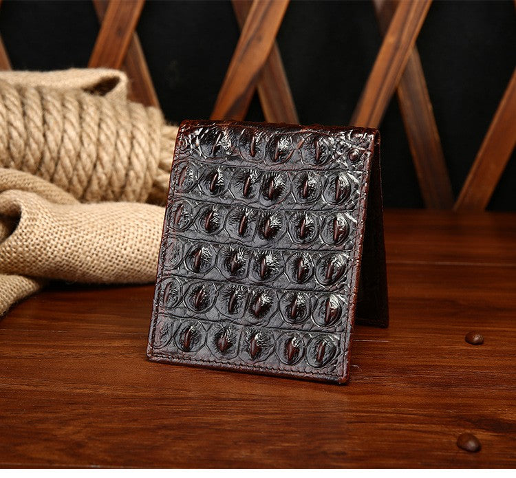 Men's Vintage Crocodile Fashioned Leather Wallet