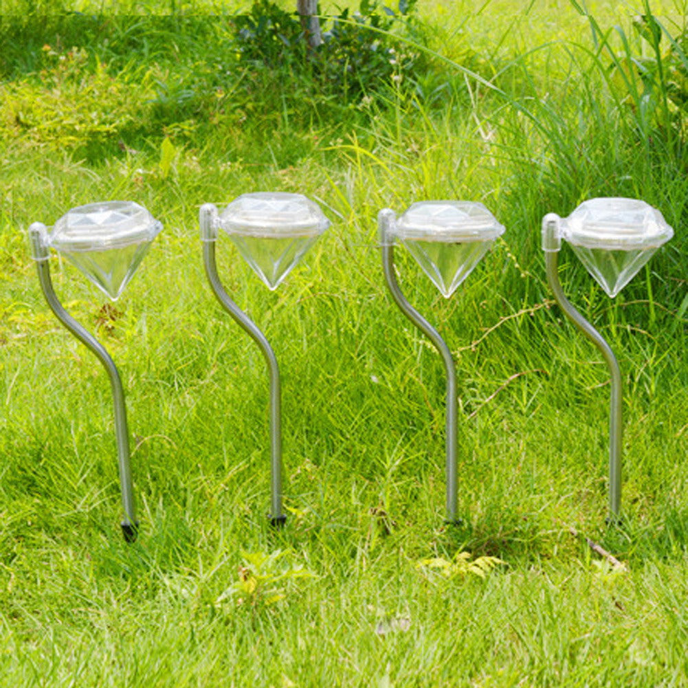 4pcs/lot Waterproof Outdoor Solar Power Lawn Lamps LED