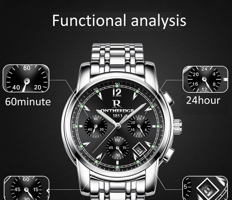 Men's Luxurious Stainless Steel Business Quartz Watch