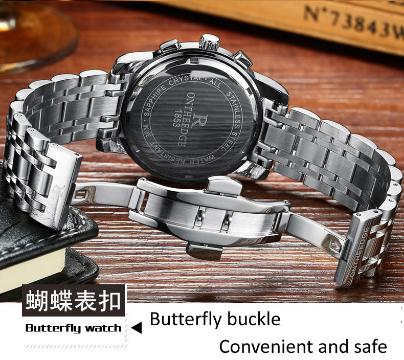 Men's Luxurious Stainless Steel Business Quartz Watch