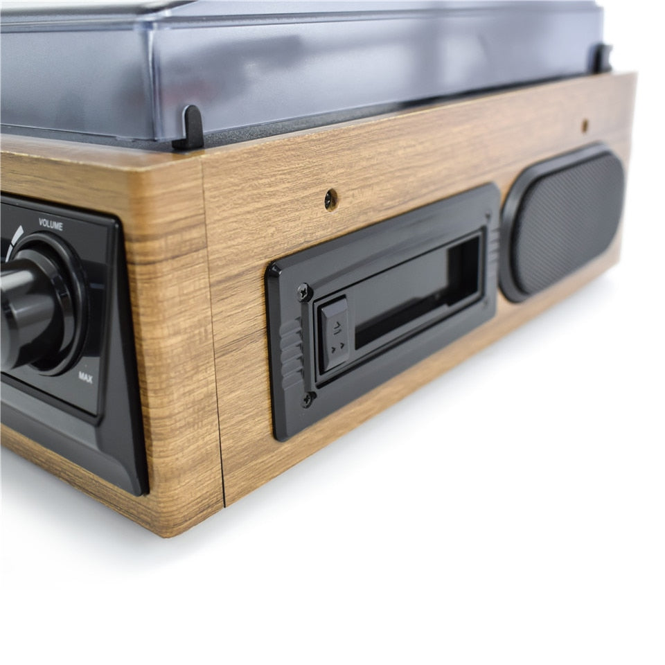 USB Vinyl Record Player Turntable with Built-In Speakers