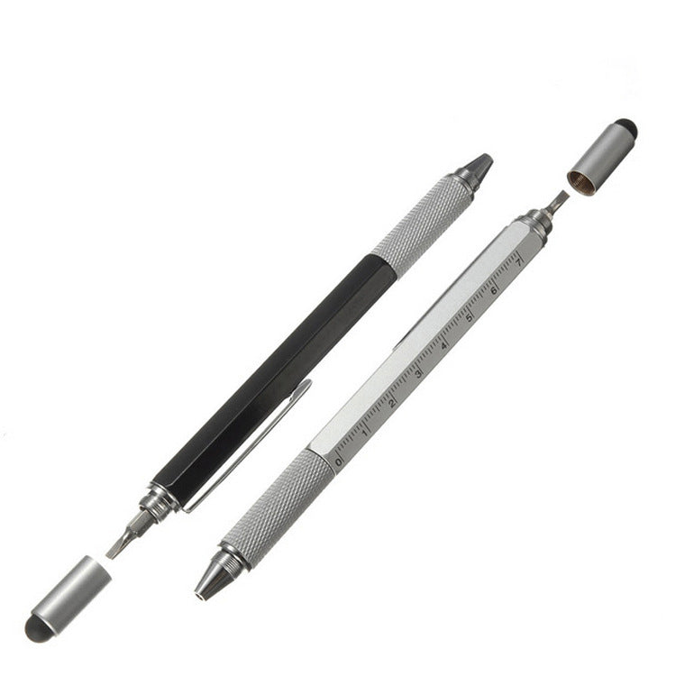 Multi-Functional Screwdriver Pen with Touchscreen Point and Tiny Ruler