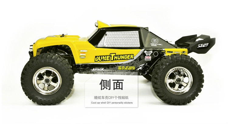 Toys RC Car HBX 12891 1/12 2.4G 4WD Waterproof Hydraulic Damper RC Desert Buggy Truck with LED Ligh 