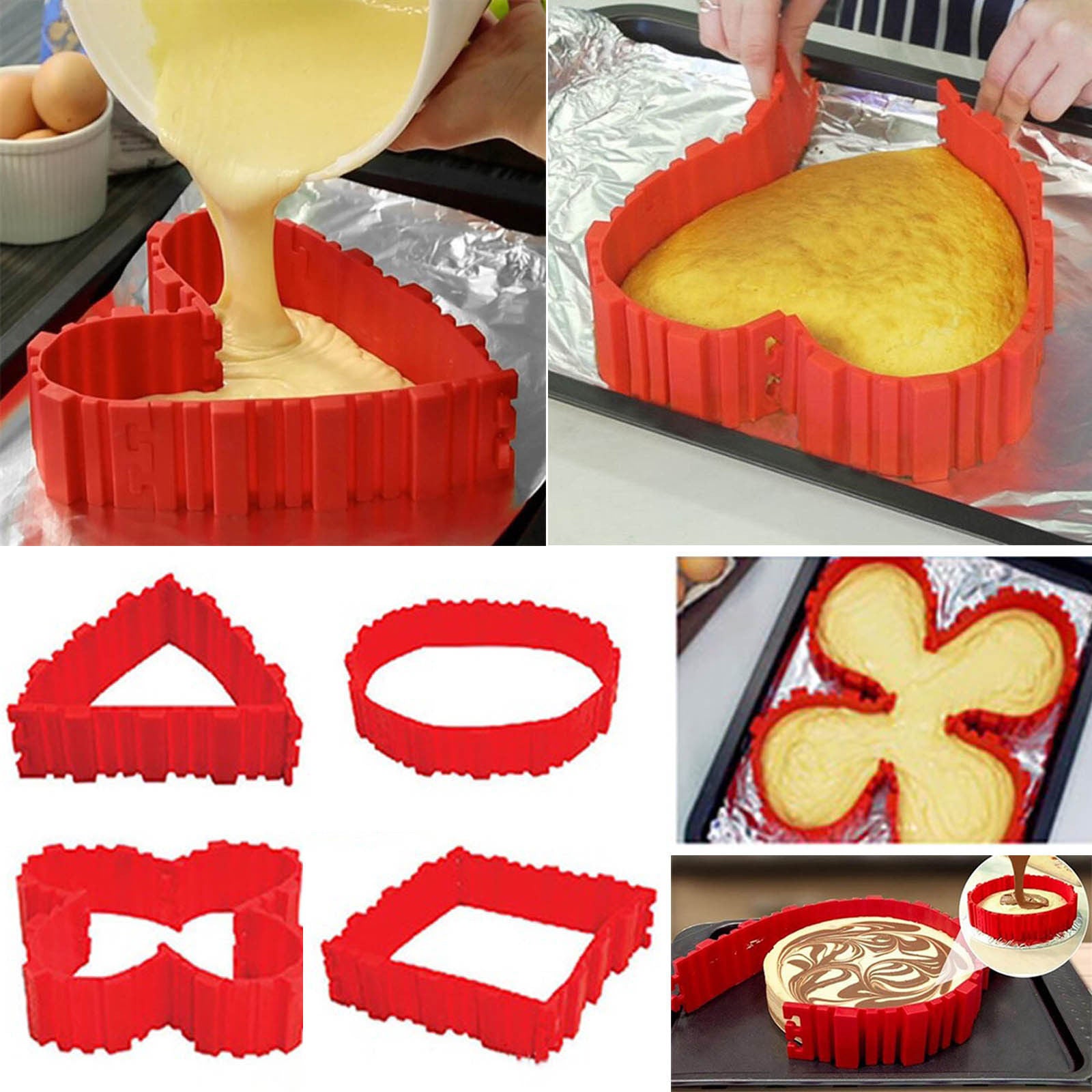 4pcs/Lot Magic Cake Mold