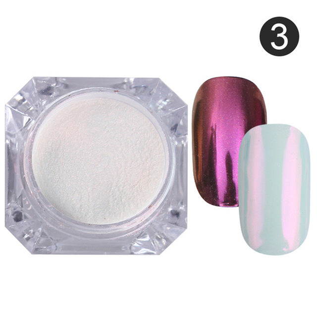 Mirror Powder Nail Glitter Manicure Set