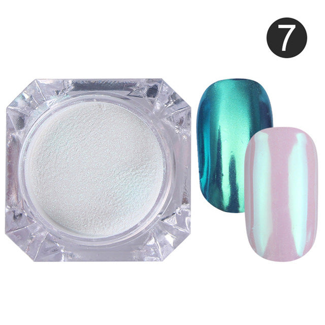 Mirror Powder Nail Glitter Manicure Set