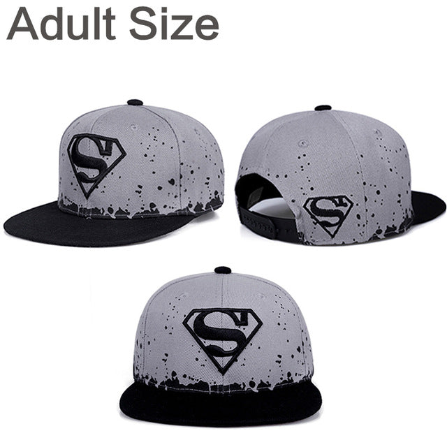 Superman Cartoon Snapback Caps