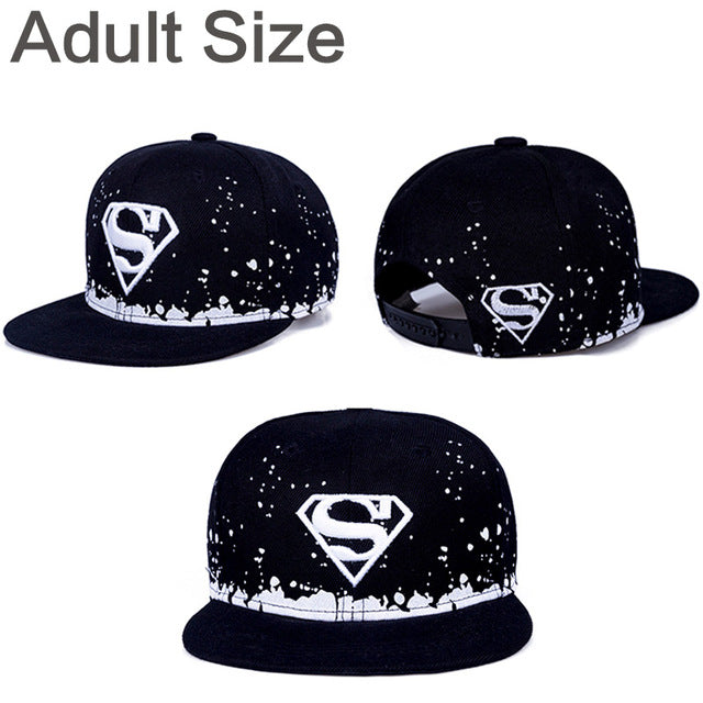 Superman Cartoon Snapback Caps