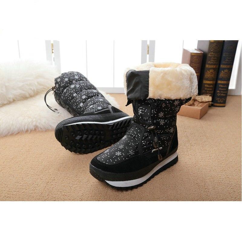 Lace-Up Zipper High Leg Female Winter Boots female