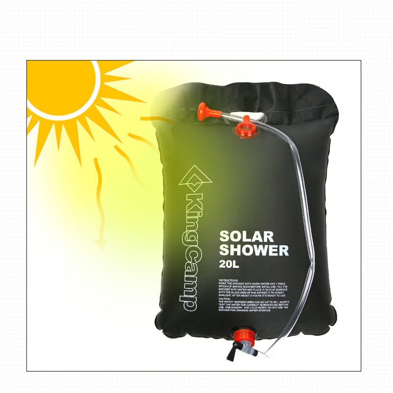 KingCamp 20L Water bag Camping Ultralight Shower bag PVC Folding bag Portable Solar Outdoor Shower bag 3 Years Warranty