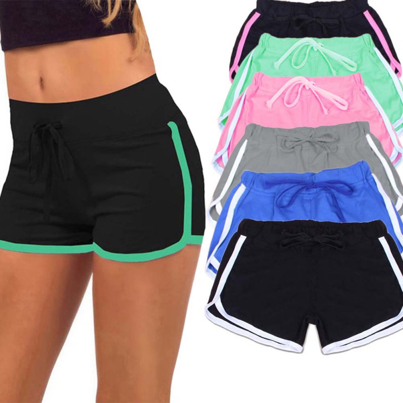 Women's Cotton Elastic Athletic Shorts