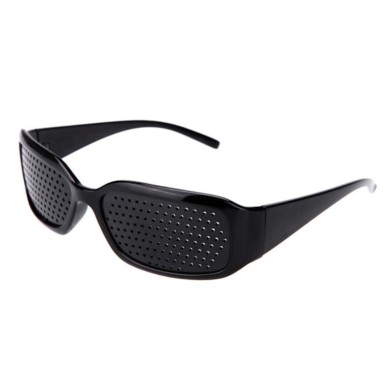 YOOSKE Black Pinhole Sunglasses Anti-fatigue Vision Care Pin Hole Microporous Glasses Eye Exercise Eyesight Improve Anti-myopia