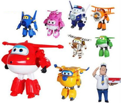 15CM Super Wings Big size Planes Transformation robot Action Figures Toys super wing Mini Jett toy For Christmas gift-50