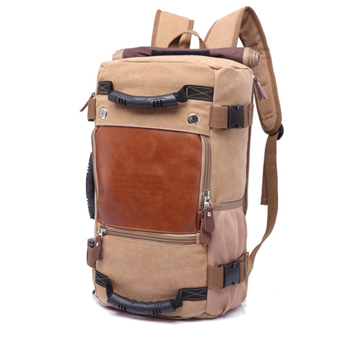 Large Capacity Stylish Canvas Travel Luggage Backpack