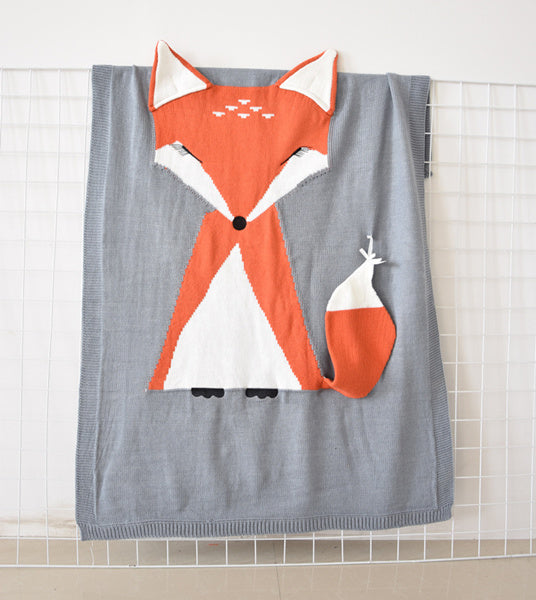 Fox Cotton Soft Comfortable Throw Blanket