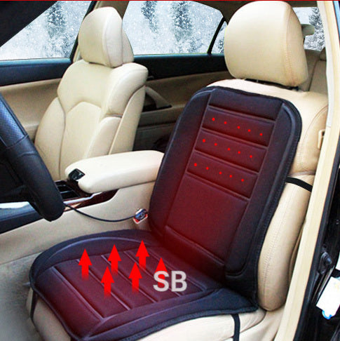 Electric heated cushion seat cover