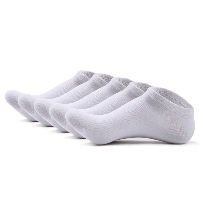 5 Pack: Men's Casual Cotton Ankle Socks