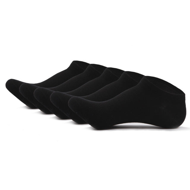 5 Pack: Men's Casual Cotton Ankle Socks