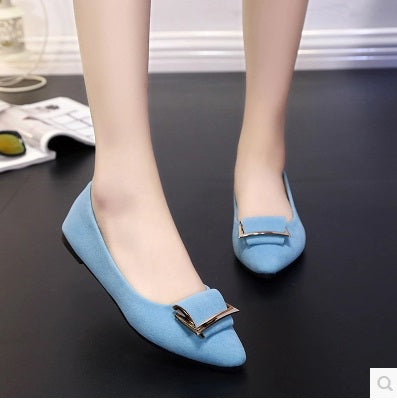 Women's Cute Black Flat Shoes