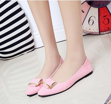 Women's Cute Black Flat Shoes