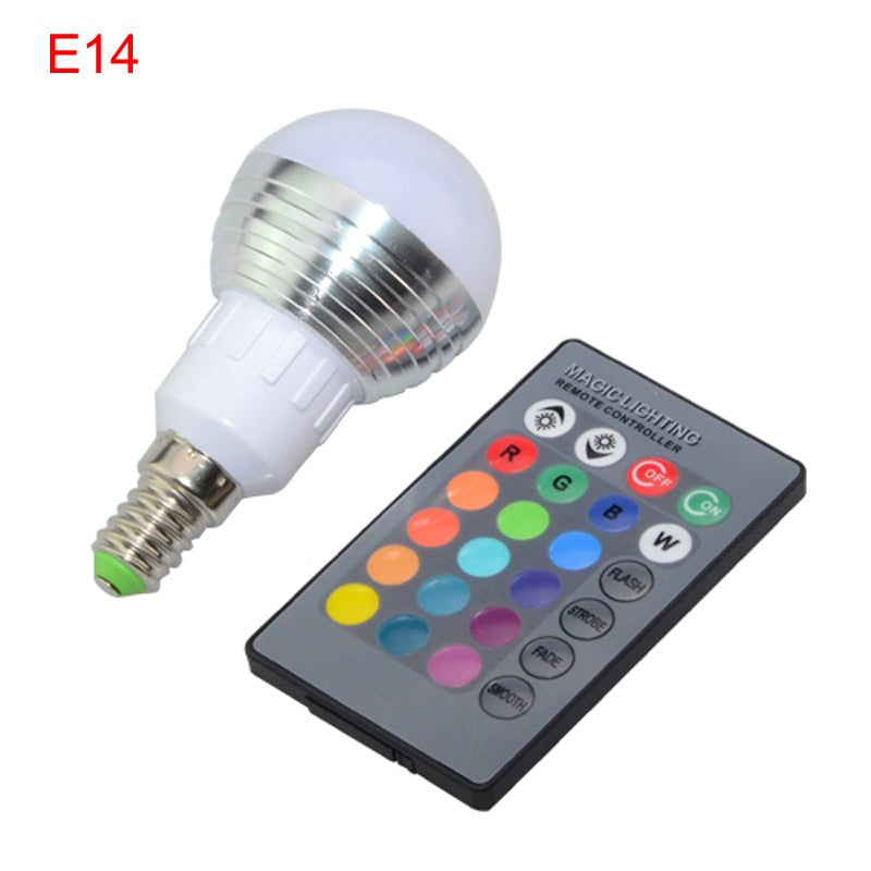 RGB LED Dimmable Magic Remote Control Light Bulb