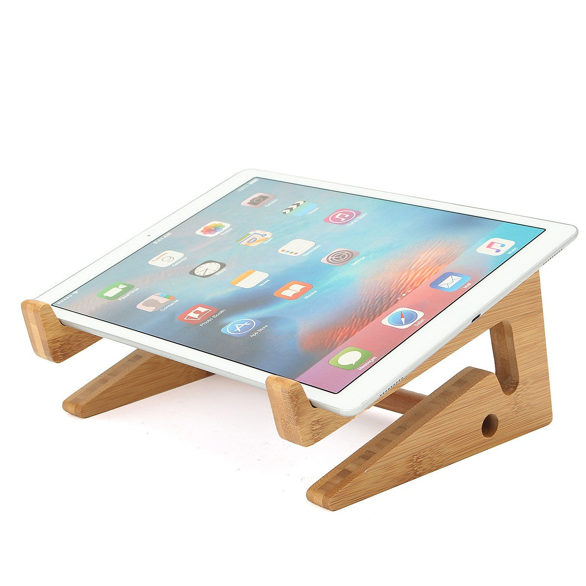 Portable Bamboo Wooden Laptop & Tablet Stand