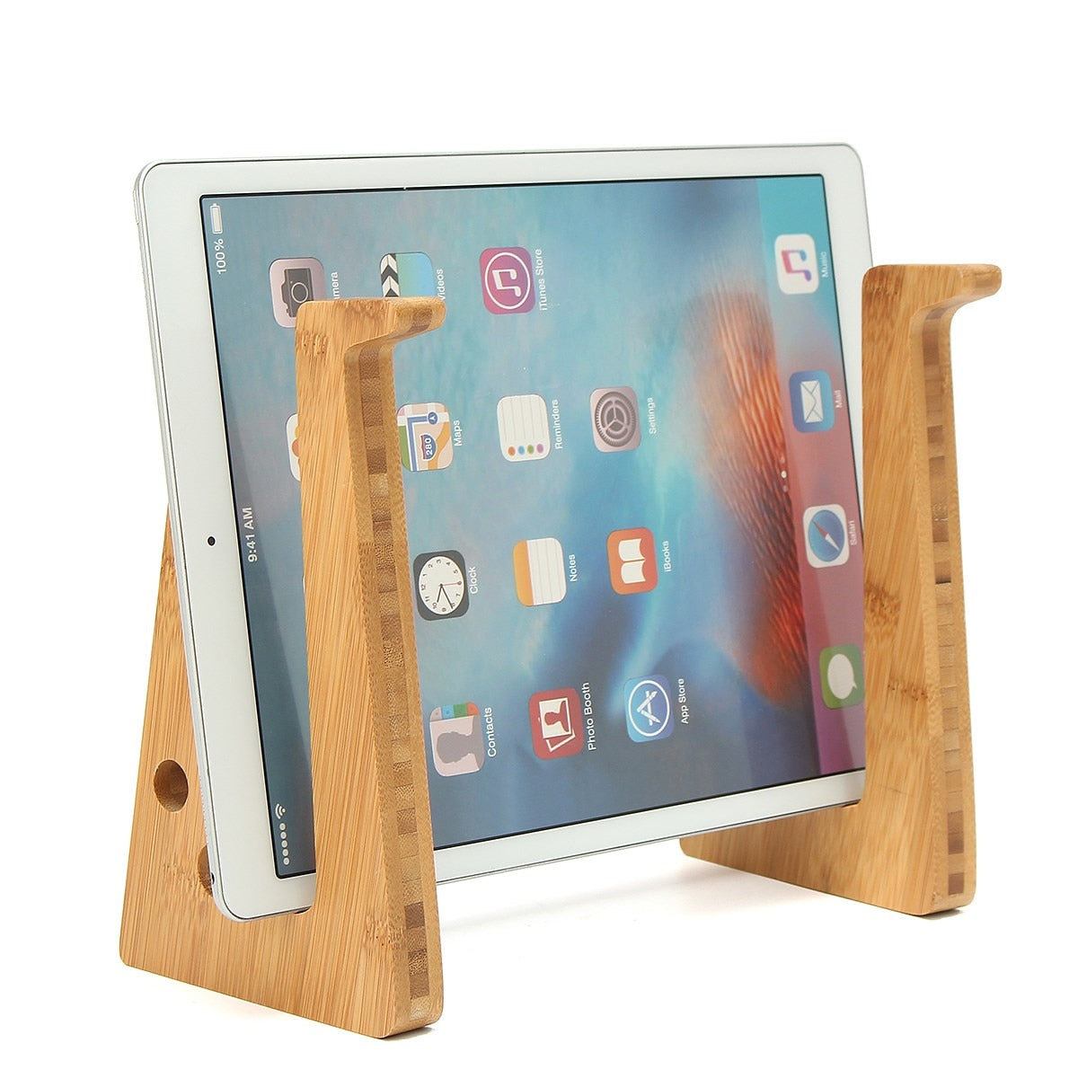 Portable Bamboo Wooden Laptop & Tablet Stand