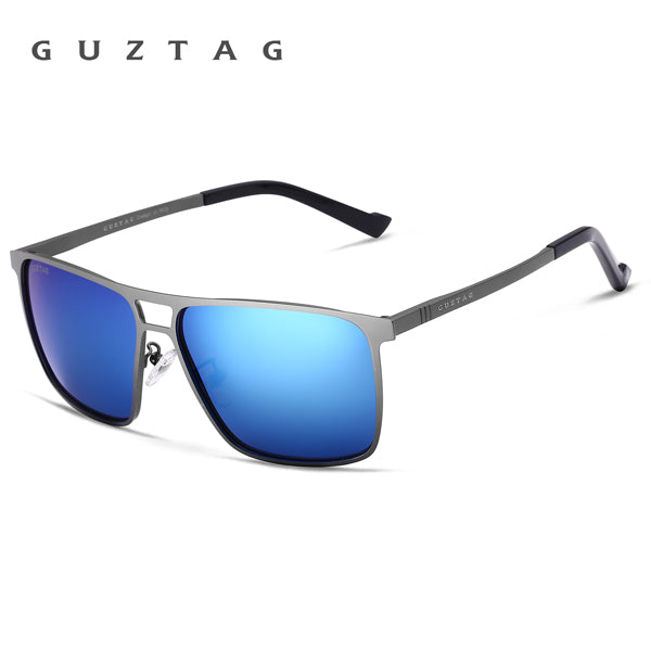 GUZTAG Unisex Stainless Steel Square Men/Women HD Polarized Mirror UV400 Sun Glasses Eyewear Sunglasses For Men oculos G8029