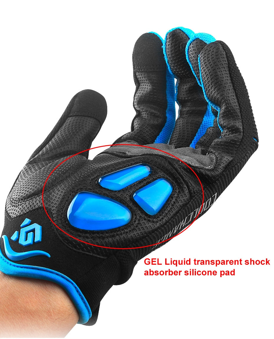 CoolTech Touchscreen Compatible Shockproof Cycling Gloves