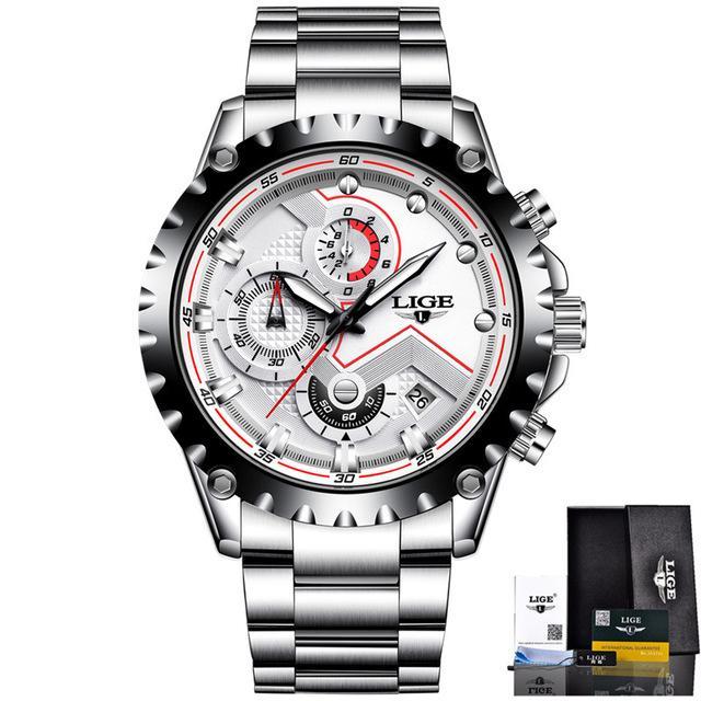 Men's Stainless Steel Luxurious Business Sport Quartz Watch