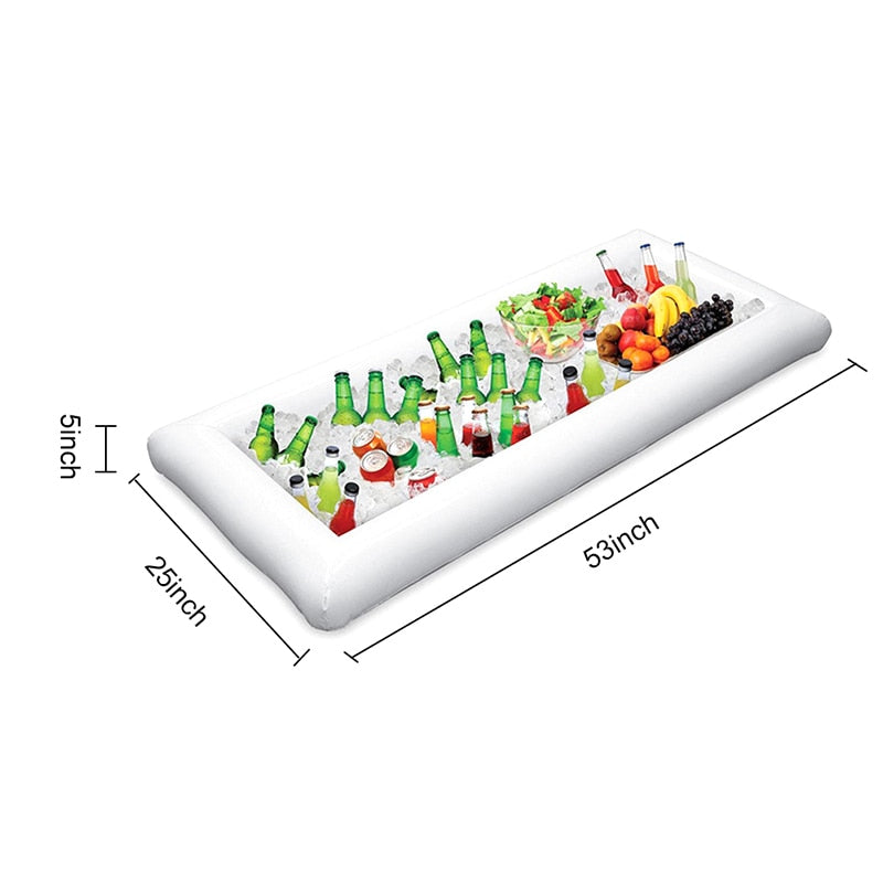 Inflatable Beer Ice Bucket /Salad Bar Tray