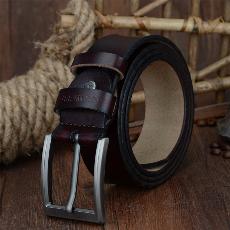 Men's Genuine Leather Vintage Luxury Strap Belt