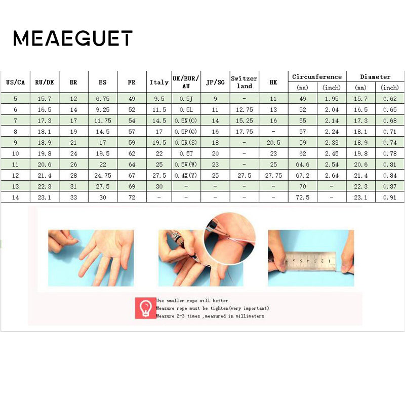 Meaeguet Fashion Men's Ring The Punk Rock Accessories Stainless Steel Black Chain Spinner Rings For Men 3 Color USA Size 6-15