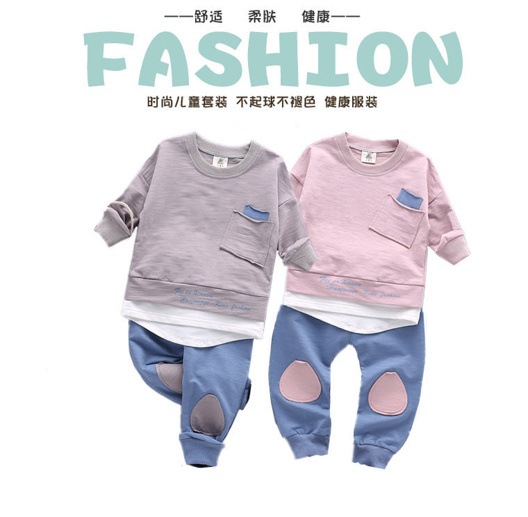 Children's Spring Autumn Cotton Boys 2pc/set