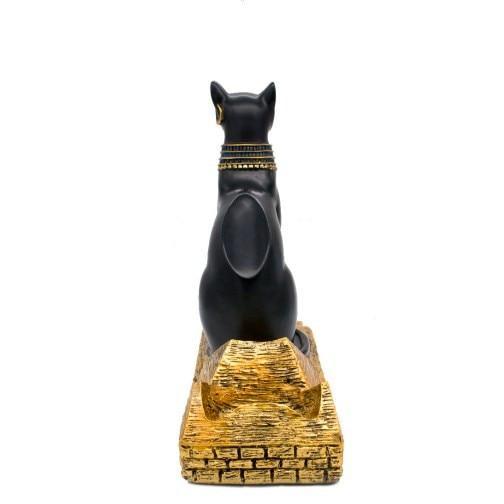 Elegant Egyptian Cat Wine Bottle Stand