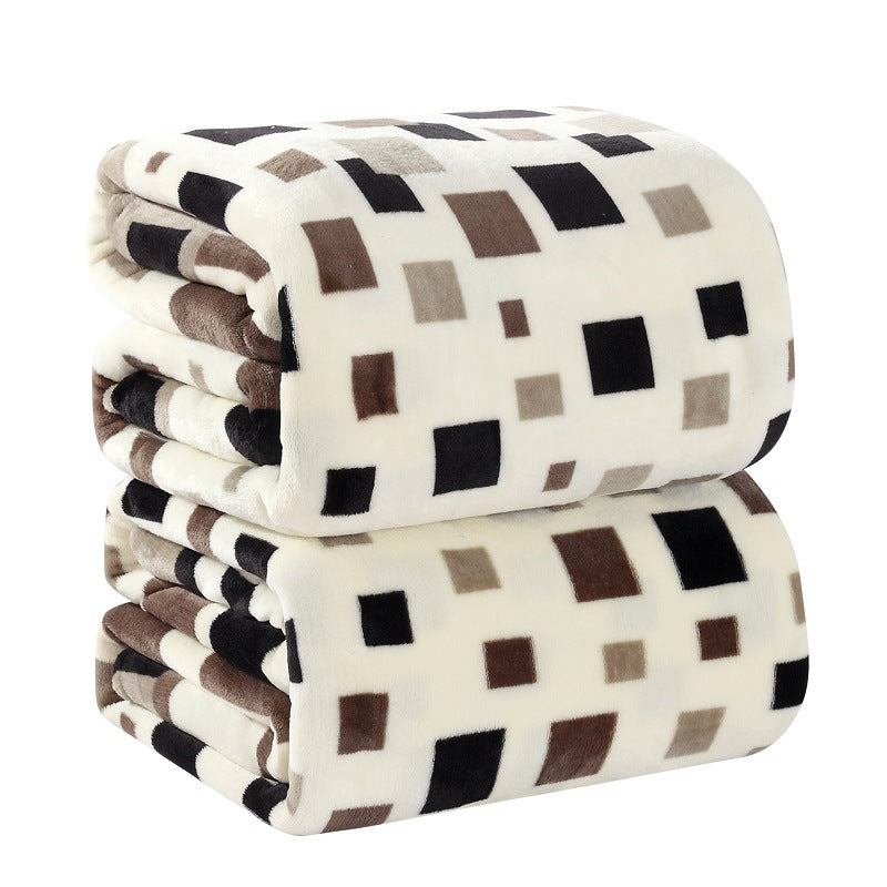 Home textile square flannel blanket
