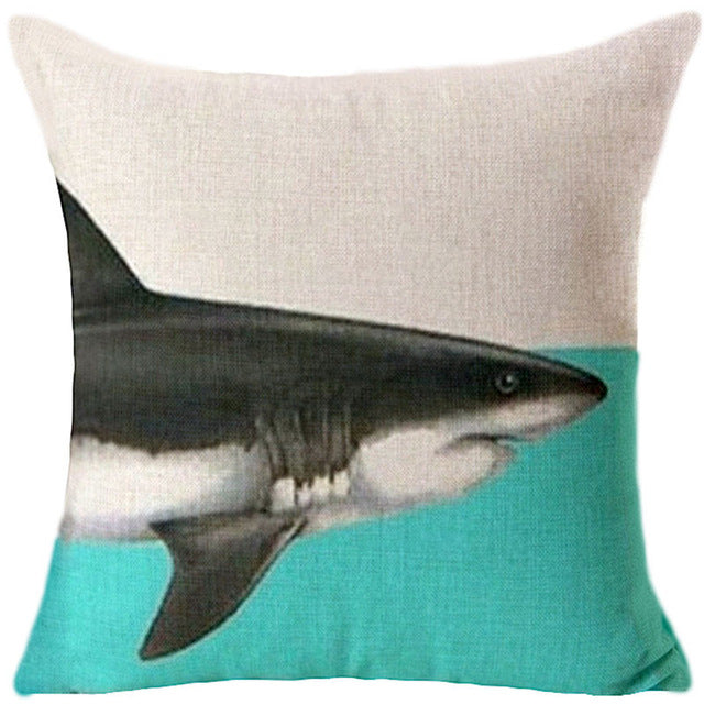 Ocean beach cushion cover Decorative turtle whale Cushion Covers Sofa Throw Pillow Car Chair Home Decor Pillow Case almofadas