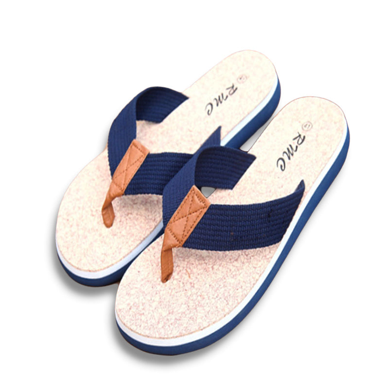 New Summer Brand Men Flip Flops Printing Eva Ribbon Non-Slip Soft Slides Home Slippers Casual Playa Tongs Sandals Beach Shoes
