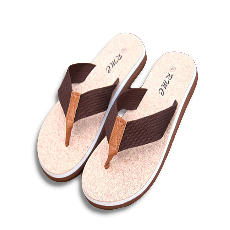 New Summer Brand Men Flip Flops Printing Eva Ribbon Non-Slip Soft Slides Home Slippers Casual Playa Tongs Sandals Beach Shoes