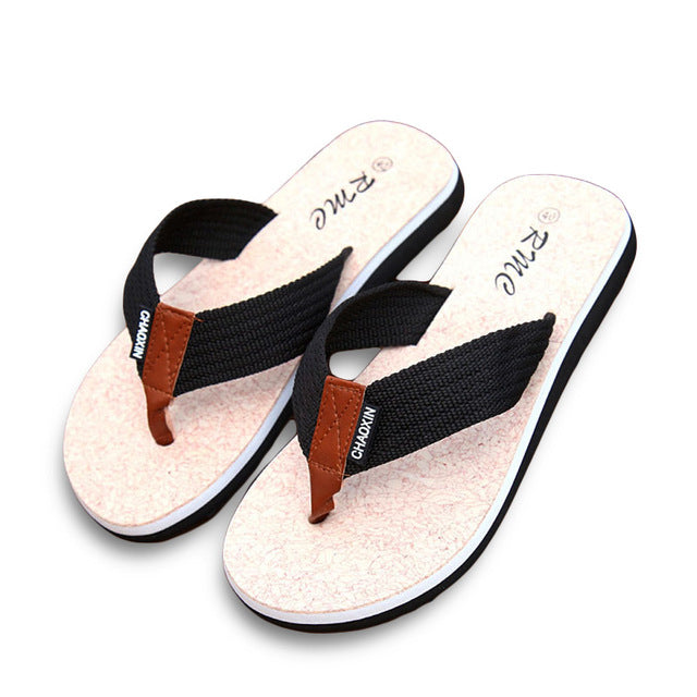 New Summer Brand Men Flip Flops Printing Eva Ribbon Non-Slip Soft Slides Home Slippers Casual Playa Tongs Sandals Beach Shoes