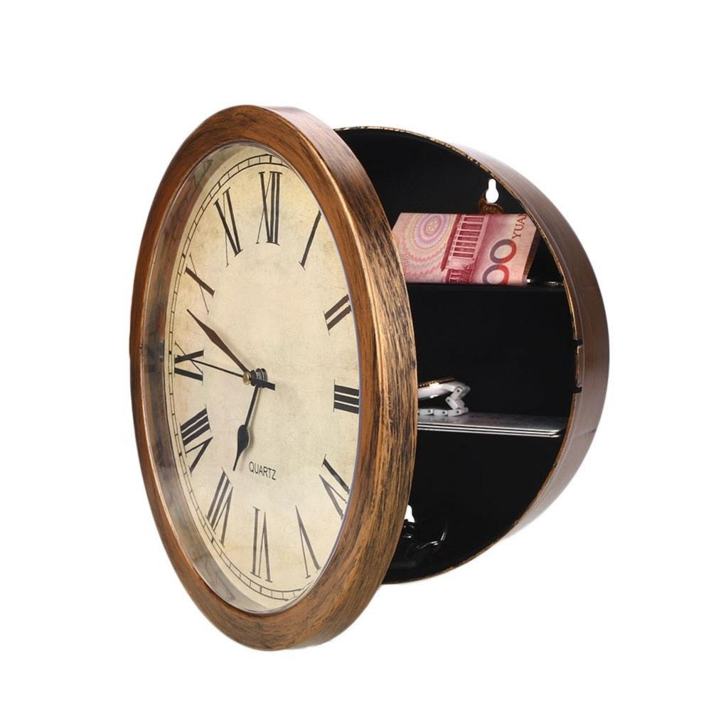 Secret Safe Box Wall Clock