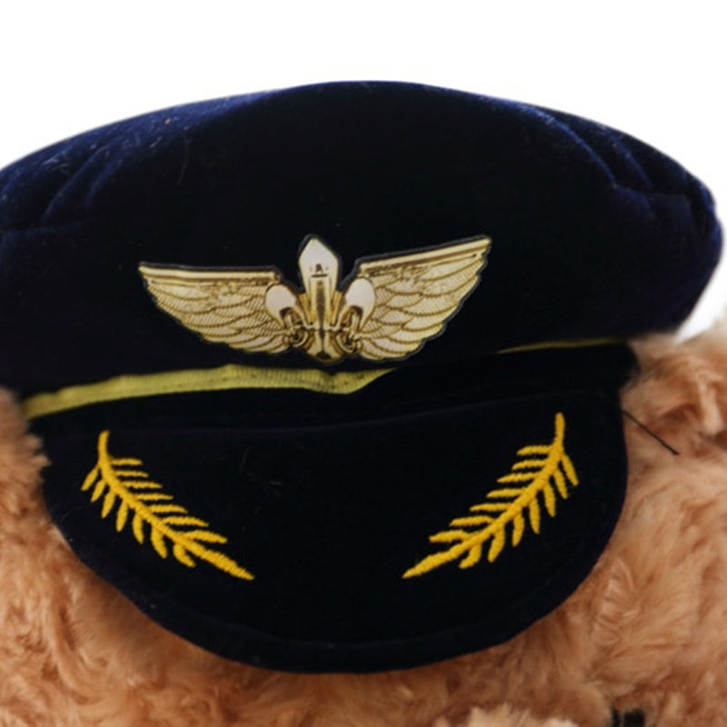 Cute Captain & Pilot Teddy Bear Plush Stuffed Animal