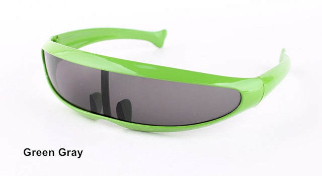 YOOSKE X-men Individuality Sunglasses Mercury Lens Laser Glasses Travel Windproof Sun Glasses Robots Eyewear