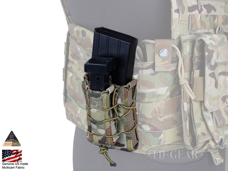 TMC Double Decker TC Magazine Pouch CS Game Mag Pouch Bag MOLLE Camouflage Tactical Gear TMC1983 Multicam FG