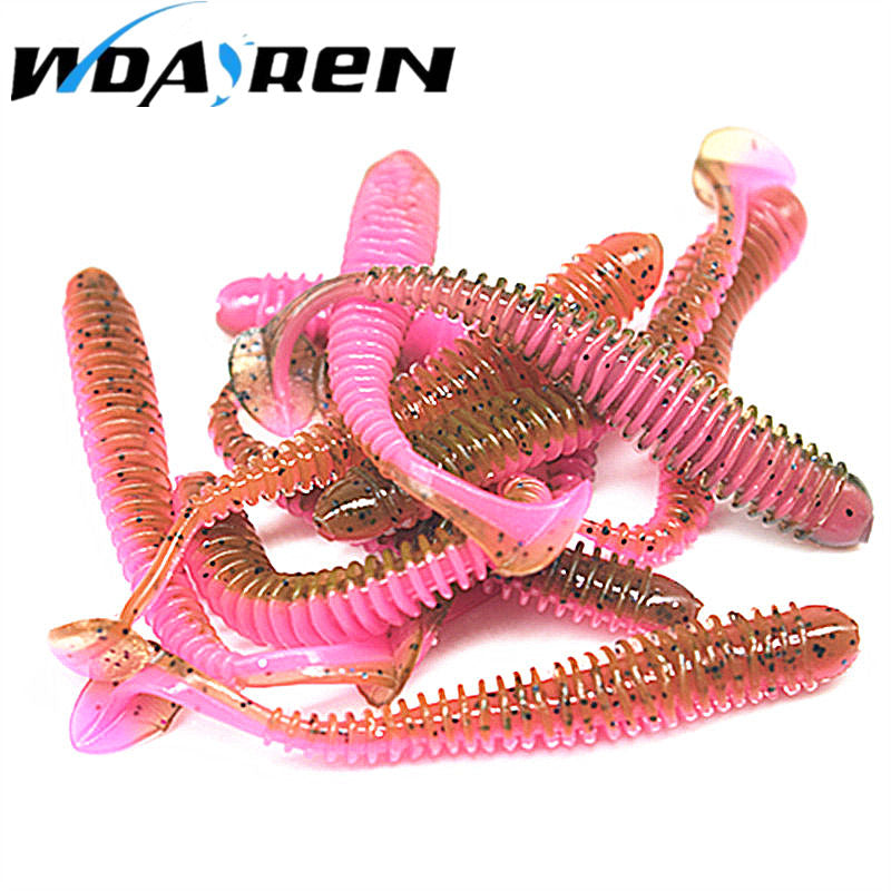 10 Piece: Artificial Soft Bait Worm Silicon Fishing Lure - 5.5cm 0.8g