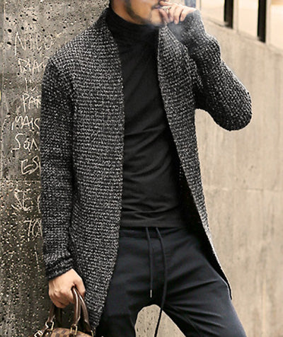 Mens Sweater Long Sleeve Cardigan Males Pull style cardigan Clothings Fashion Thick warm Mohair Sweaters Men england style hot