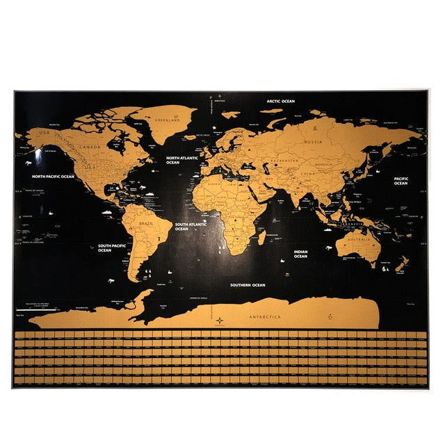 Big size Scratch World Map