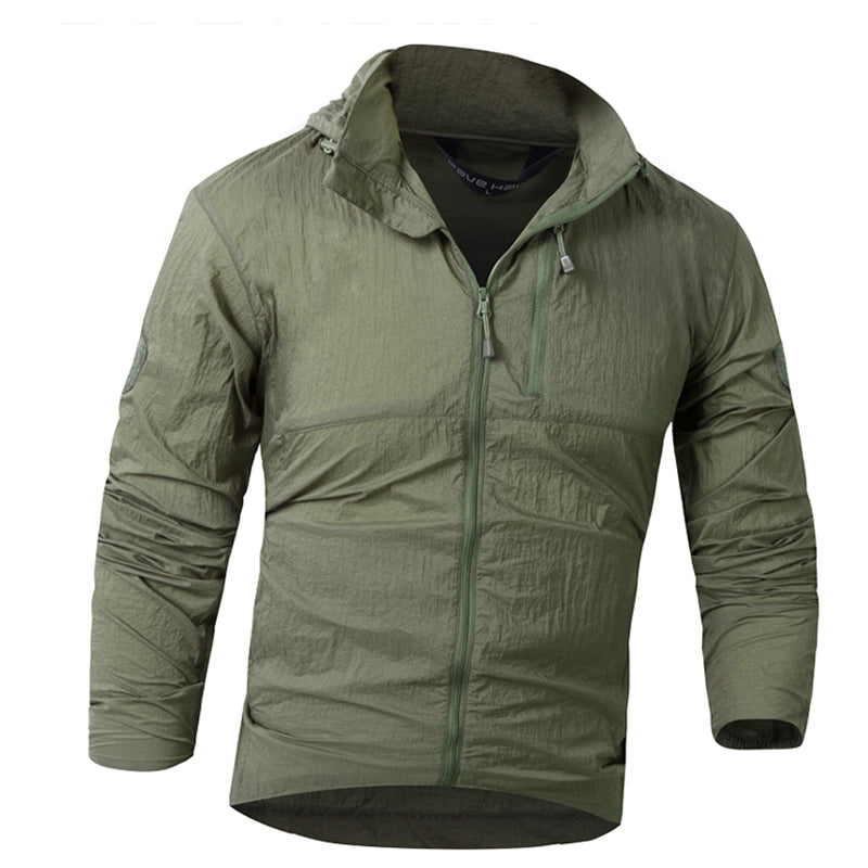 Men's Tactical Military Light Nylon Windbreaker Jacket